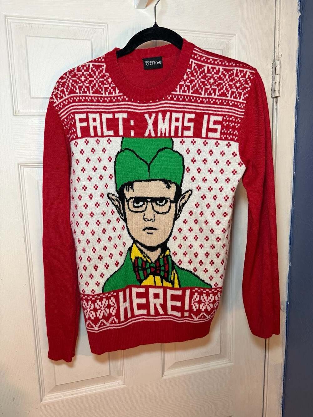 The Office Dwight Schrute 'Fact: Xmas Is Here' Christmas Sweater